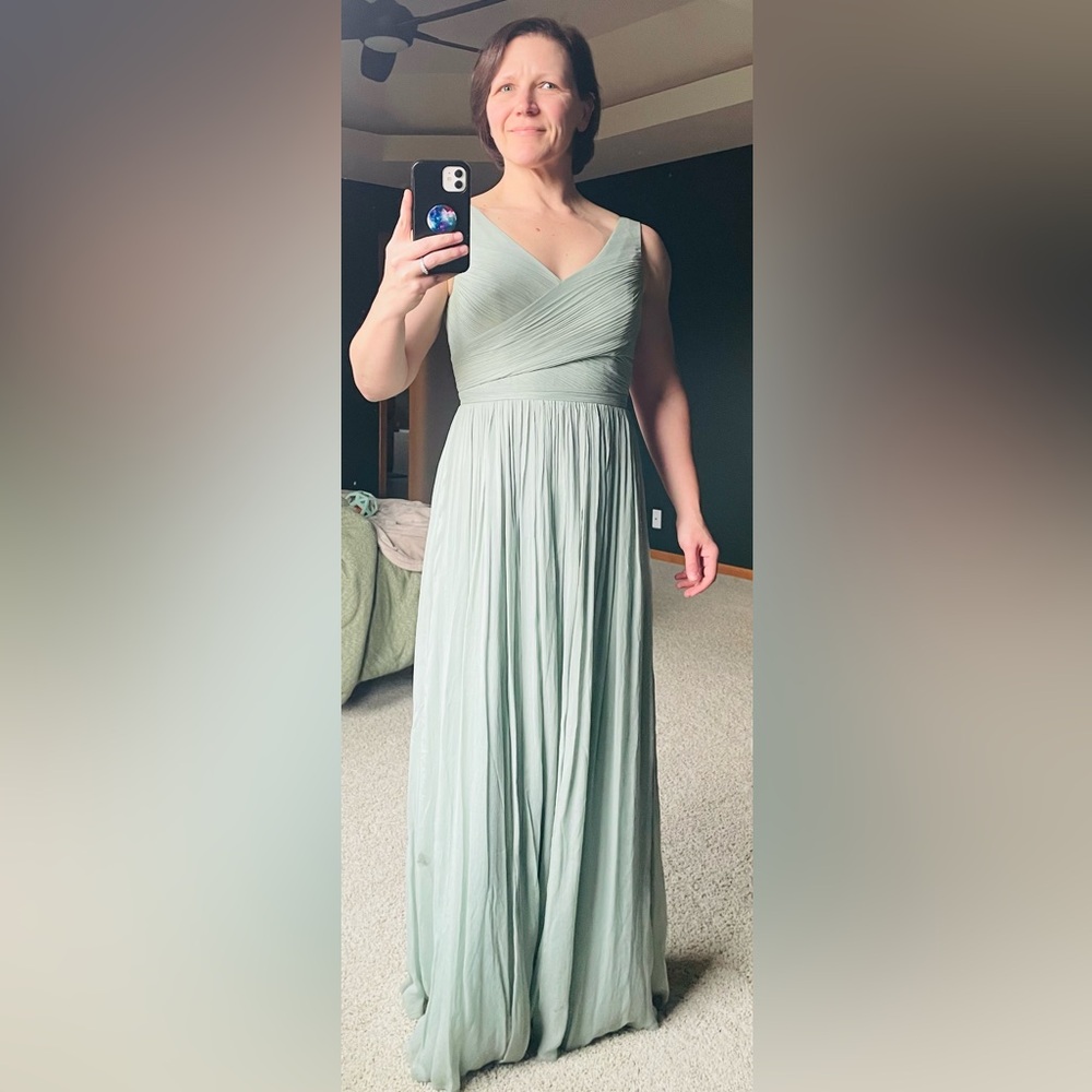 J. Crew Heidi Dusty Shale Maxi Dress